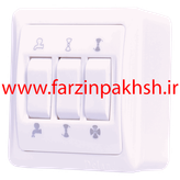 کلید و پریز روکار دلند مدل سیلور