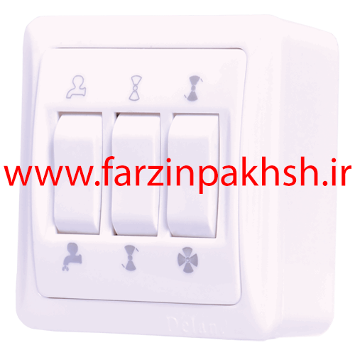 کلید و پریز روکار دلند مدل سیلور