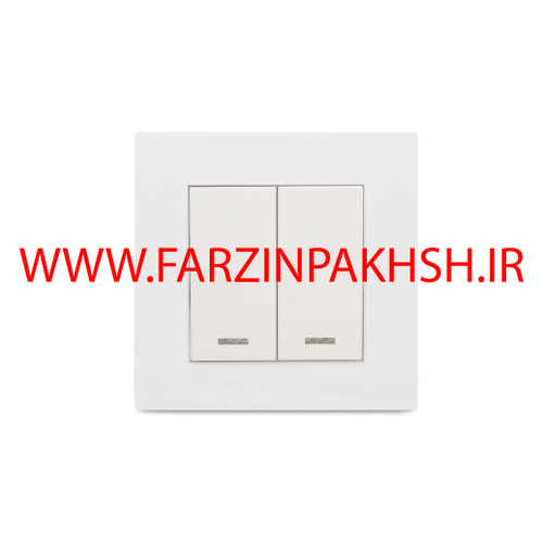 کلید تبدیل دوپل توکار ویرا مدل ویرا ساده سفید