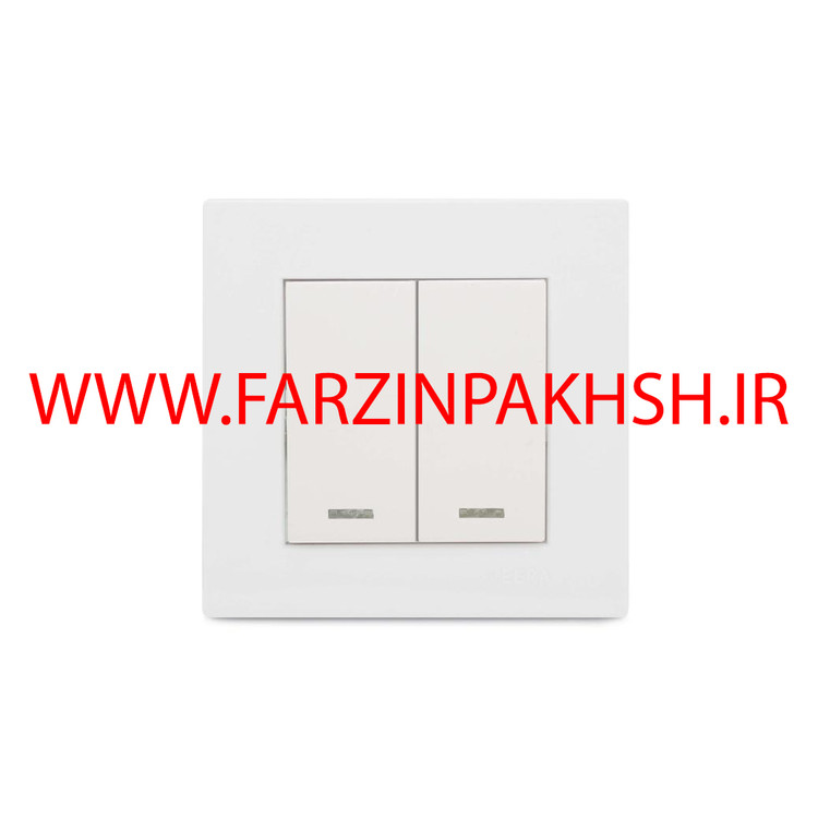 کلید تبدیل دوپل توکار ویرا مدل ویرا ساده سفید