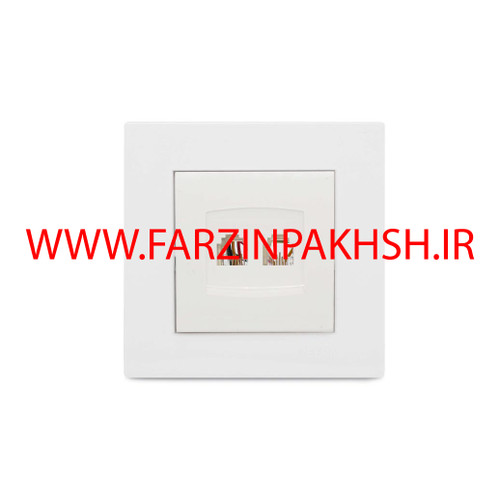 پریز سوکت cat3 توکار ویرا مدل ویرا ساده سفید