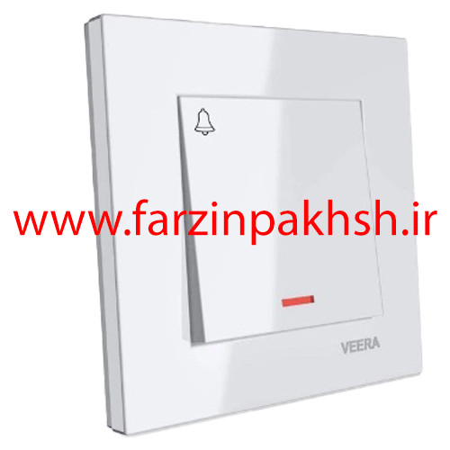 کلید شاسی زنگ توکار ویرا مدل ویرا ساده سفید