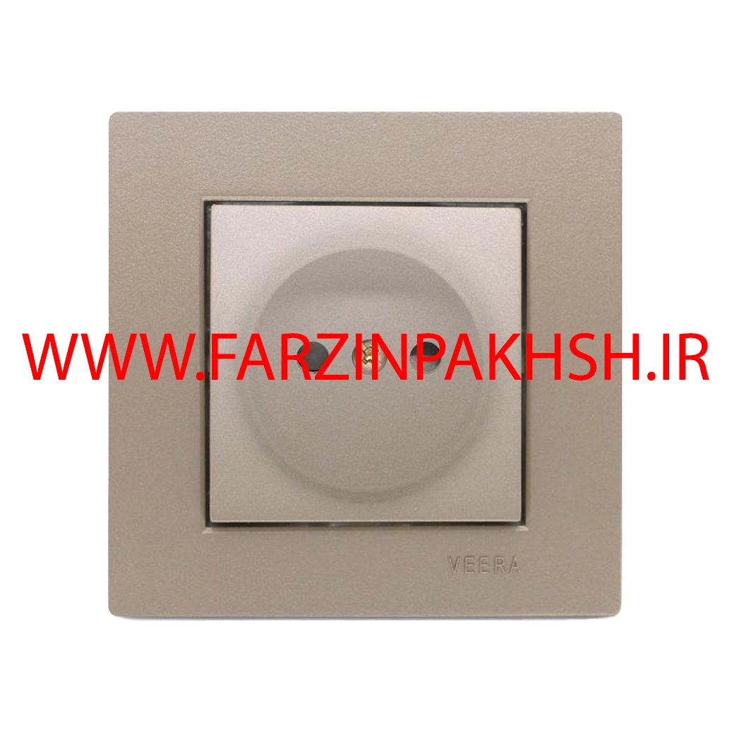 پریز برق محافظ دار توکار ویرا مدل ویرا ساده بژ