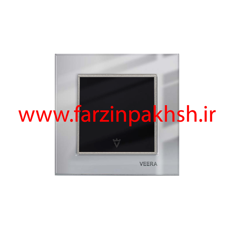 کلید و پریز توکار ویرا مدل امگا سفید سفید مشکی