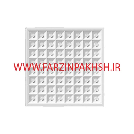 پنل 60×60 توکار 100 وات مربعی پارس شعاع توس مدل ماتریس لایت