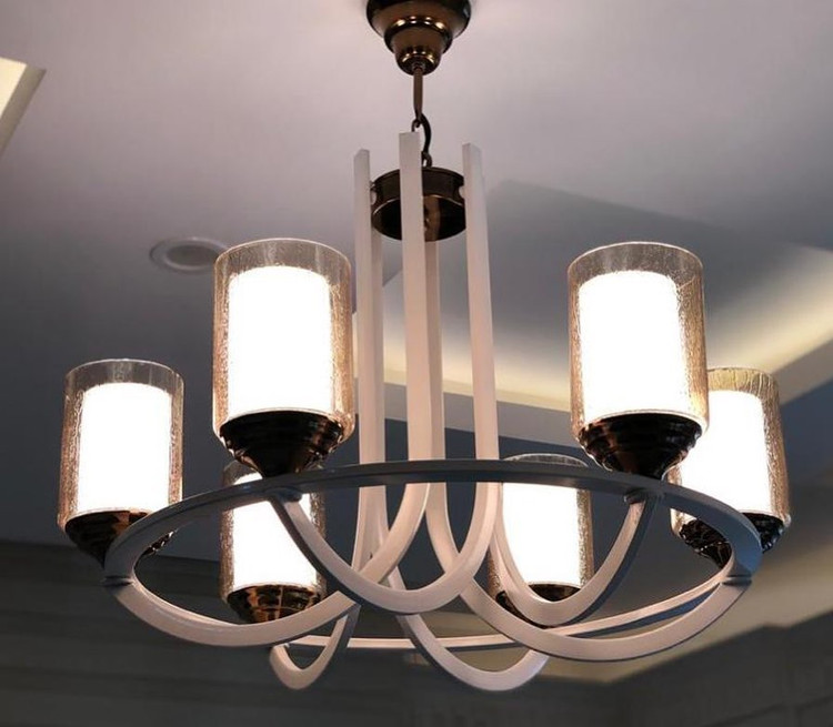 لوستر عصایی تک رینگ 10 شاخه