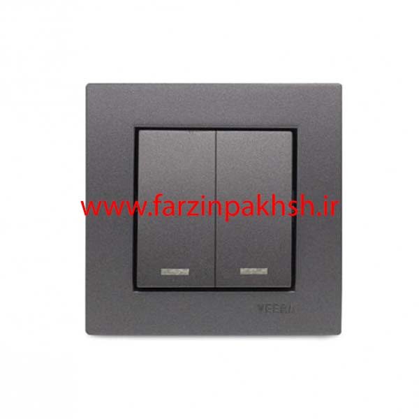 کلید و پریز توکار ویرا مدل کریستال نوک مدادی