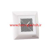 کلید و پریز توکار ایران الکتریک مدل الیزه اقتصادی سفید