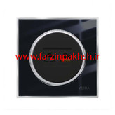 کلید و پریز توکار ویرا مدل شهاب مشکی زه استیل