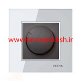 کلید و پریز توکار ویرا مدل امگا سفید سفید مشکی