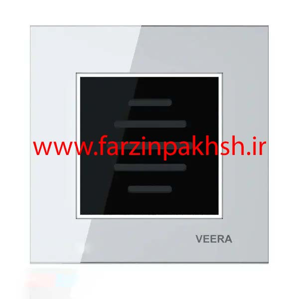 کلید و پریز توکار ویرا مدل امگا سفید سفید مشکی