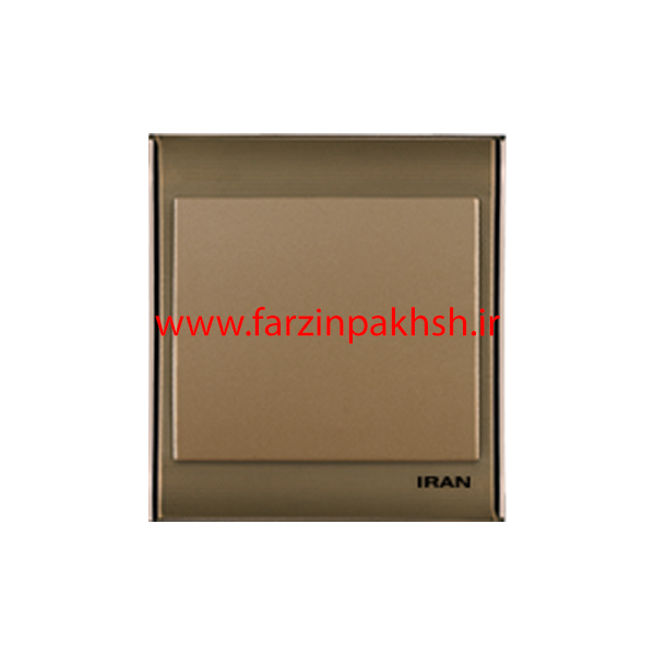 کلید و پریز توکار ایران الکتریک مدل ترنسپرنت قهوه ای