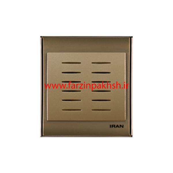 کلید و پریز توکار ایران الکتریک مدل ترنسپرنت قهوه ای
