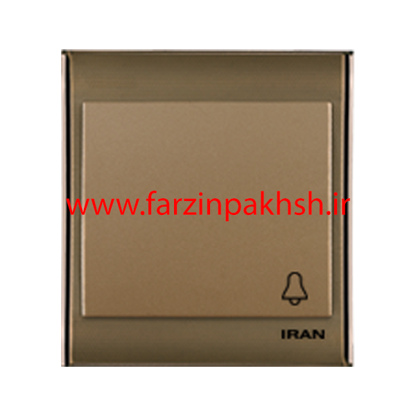کلید و پریز توکار ایران الکتریک مدل ترنسپرنت قهوه ای