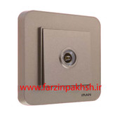 کلید و پریز توکار ایران الکتریک مدل ارس رنگی بژ