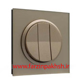 کلید و پریز توکار ایران الکتریک مدل اسپادانا پلکسی بژ