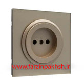 کلید و پریز توکار ایران الکتریک مدل اسپادانا پلکسی بژ