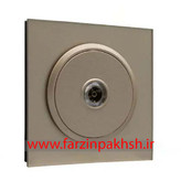 کلید و پریز توکار ایران الکتریک مدل اسپادانا پلکسی بژ