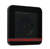 کلید و پریز توکار ایران الکتریک مدل ارس پلکسی مشکی