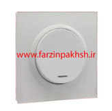 کلید و پریز توکار ایران الکتریک مدل اسپادانا پلکسی سفید