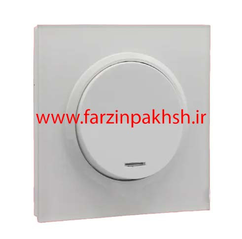 کلید و پریز توکار ایران الکتریک مدل اسپادانا پلکسی سفید