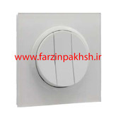 کلید و پریز توکار ایران الکتریک مدل اسپادانا پلکسی سفید