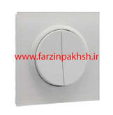 کلید و پریز توکار ایران الکتریک مدل اسپادانا پلکسی سفید