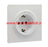 کلید و پریز توکار ایران الکتریک مدل اسپادانا پلکسی سفید
