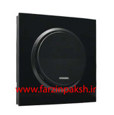 کلید و پریز توکار ایران الکتریک مدل اسپادانا پلکسی مشکی