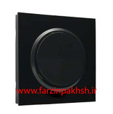 کلید و پریز توکار ایران الکتریک مدل اسپادانا پلکسی مشکی