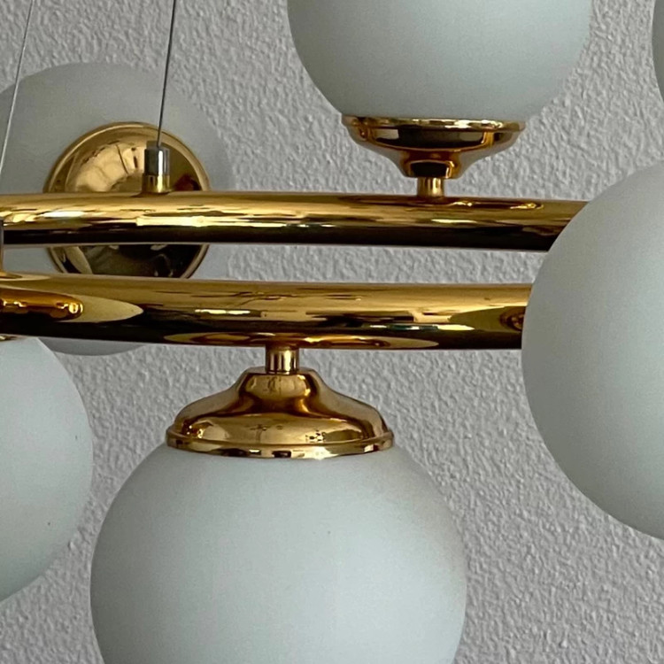 لوستر مولکولی 9 شعله مدل گرد