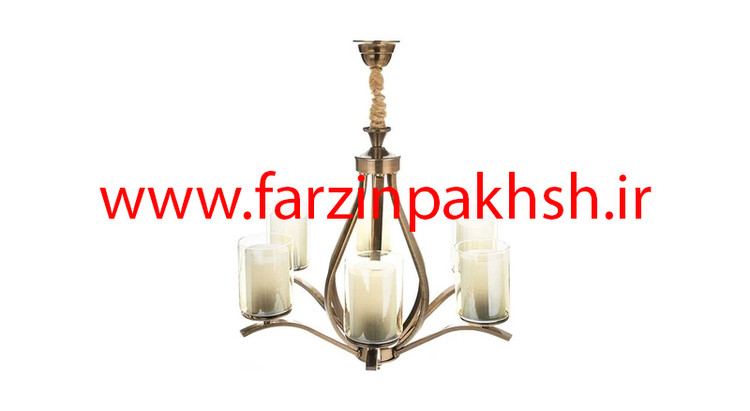 لوستر پروفیلی 5 شاخه مدل غنچه ماری
