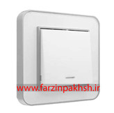 کلید یک پل توکار ایران الکتریک مدل ارس پلکسی سفید