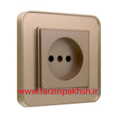 کلید و یک پل توکار ایران الکتریک مدل ارس پلکسی بژ