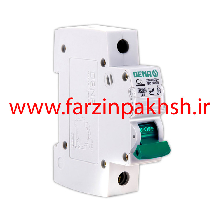 فیوز مینیاتوری تک پل 6 آمپر دنا الکتریک ایرانیان