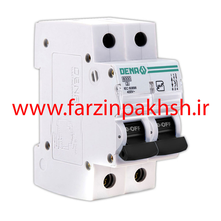 فیوز مینیاتوری دو پل 4 آمپر دنا الکتریک ایرانیان