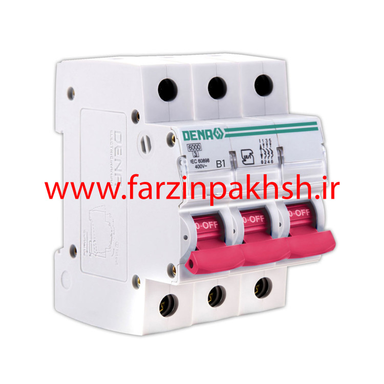 فیوز مینیاتوری سه پل 1 آمپر دنا الکتریک ایرانیان