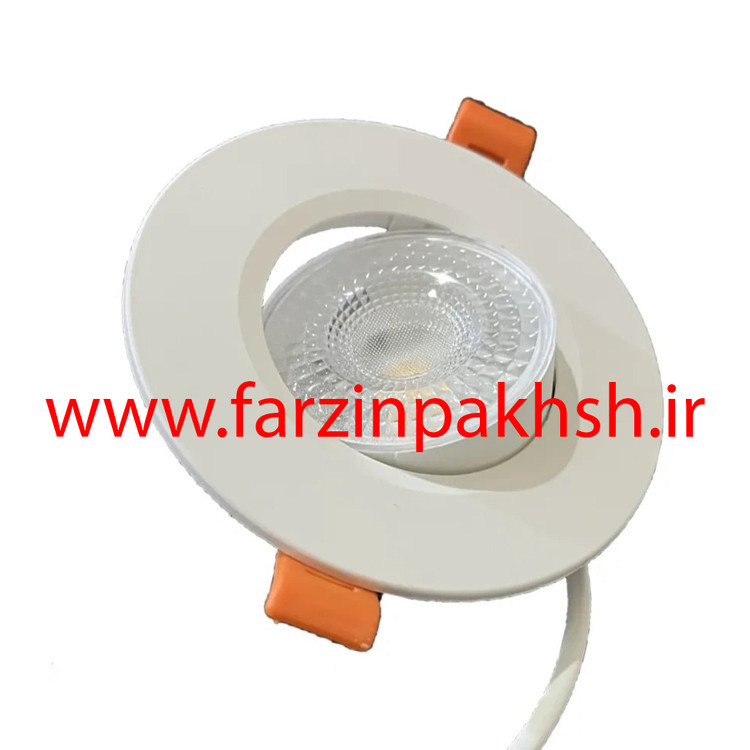 چراغ SMD لنزدار متحرک توکار 7 وات اپتونیکا مدل IR-OP5607R-A