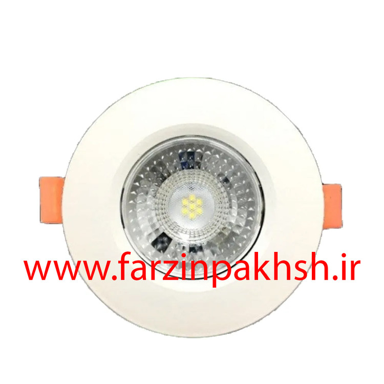 چراغ SMD لنزدار متحرک توکار 7 وات اپتونیکا مدل IR-OP5607R-A