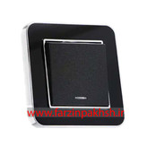 کلید و پریز توکار ایران الکتریک مدل ارس متال سیلور مشکی