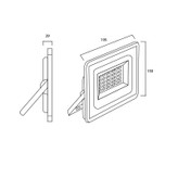 پروژکتور 50 وات SMD سنسوردار پرتو نور توس مدل هانیس