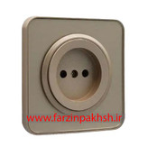 کلید و پریز توکار ایران الکتریک مدل اسپیناس پلکسی بژ