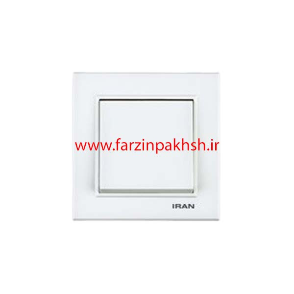 کلید و پریز توکار ایران الکتریک مدل برلیان اقتصادی سفید