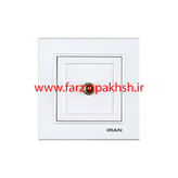 کلید و پریز توکار ایران الکتریک مدل برلیان اقتصادی سفید