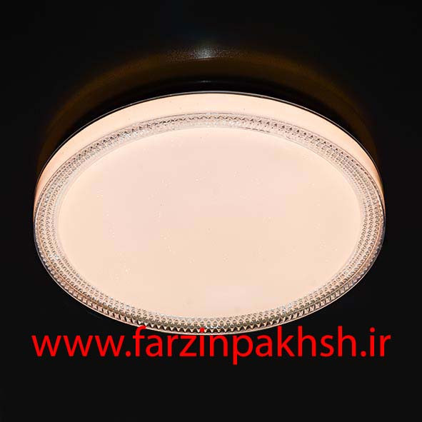 چراغ سقفی سه حالته SMD روکار 72 وات طرح دور کریستالی مدل 6172R-J