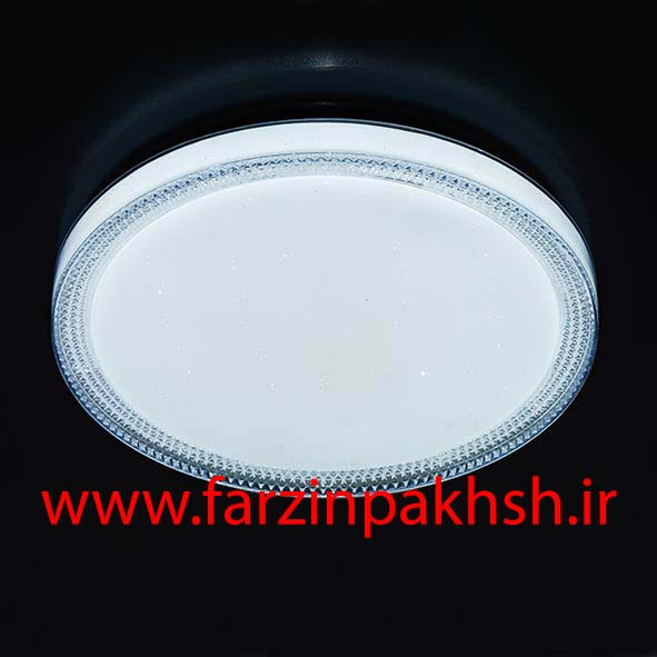 چراغ سقفی سه حالته SMD روکار 72 وات طرح دور کریستالی مدل 6172R-J