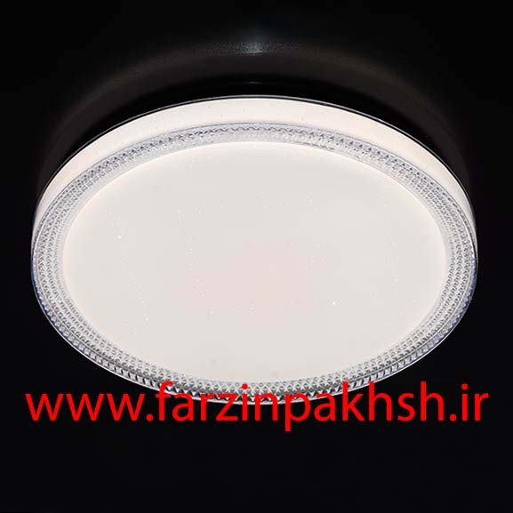 چراغ سقفی سه حالته SMD روکار 72 وات طرح دور کریستالی مدل 6172R-J