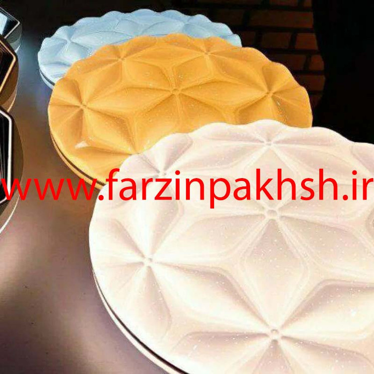 چراغ سقفی سه حالته SMD روکار 72 وات طرح گل مدل 6172R-K