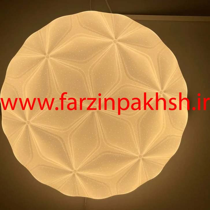 چراغ سقفی سه حالته SMD روکار 72 وات طرح گل مدل 6172R-K