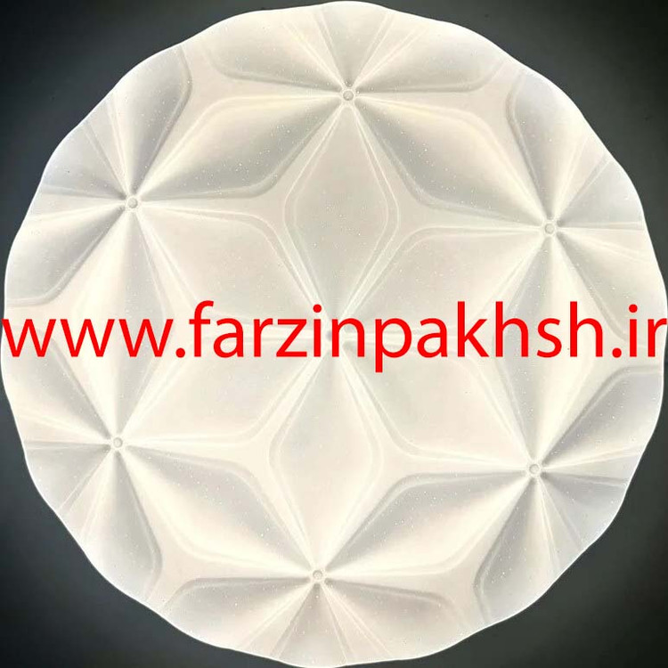چراغ سقفی سه حالته SMD روکار 72 وات طرح گل مدل 6172R-K